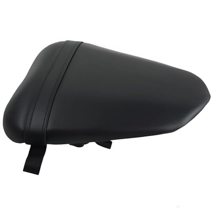 Rear Passenger Pillion Seat Compatible with Yamaha YZF R6 2008-2016 - High-Density Foam Sport Bike Cushion Replacement - Black Synthetic Leather Pad for YZFR6 08-16 - size: YZF R6#08-16