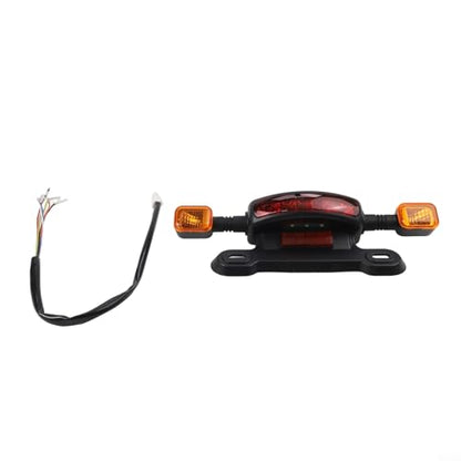 Electric Bike Tail for Light Assembly 12V LED with Brake Light, Turn Signals, and Driving Light for E-Bike and Electric Bicycle