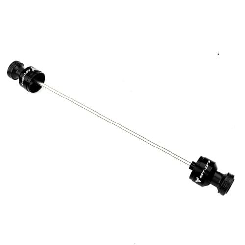 Compatible with MT07 MT 07 MT-07 FZ07 2014-2024 2025 2026 Motorcycle Rear Wheel Axle Crash Protector Swingarm Spools Slider Stand Screws Accessories (Black) - color: Black