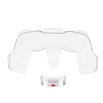 Motorcycle RX7X RX-7X RX-7V Racing Air Spoiler Wing Diffuser Extension Optinal Parts for ARAI RX7X RX-7X RR5 RX7-RR5 RX-7V (Clear) - color: Clear