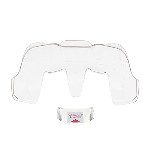 Motorcycle RX7X RX-7X RX-7V Racing Air Spoiler Wing Diffuser Extension Optinal Parts for ARAI RX7X RX-7X RR5 RX7-RR5 RX-7V (Clear) - color: Clear