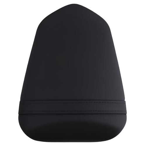 Rear Passenger Pillion Seat Compatible with Yamaha YZF R1 2004 2005 2006 - Black Leather Sportbike Cushion Replacement for Motorcycle Tail Section - size: Yamaha R1 04-06