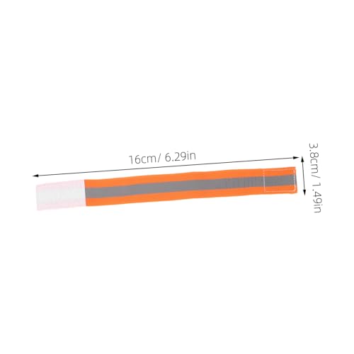 Kisangel 4pcs Adjustable Elastic Arm and Leg Bands for Night Cycling Running and Walking Enhanced Safety Gear for Outdoor Activities