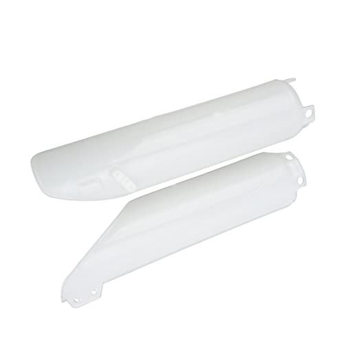 Cr250R White Fork Guards,Motocross Front Fork Guard Covers,2pcs Motorcycle Fork Guard Shock Absorber Protector Replacement for CR125R CR250R CRF450R