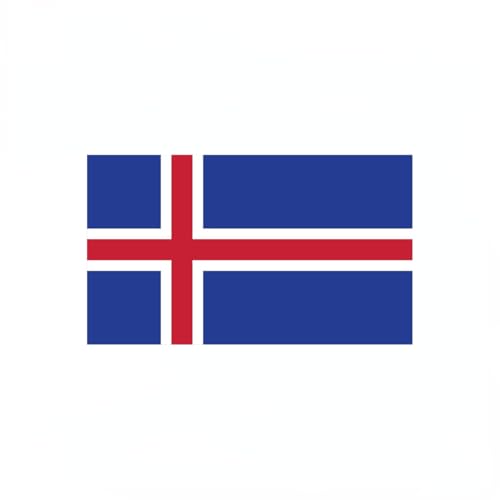 4 PCS Flag Stickers - Iceland Flag Stickers Decals for Cup Computer Laptop Car Bumper Window Helmet Musical Instrument with Smooth Surface - size: Iceland