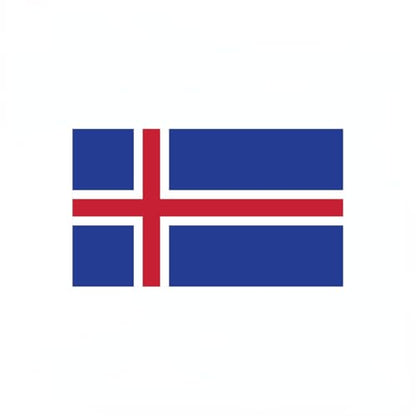 4 PCS Flag Stickers - Iceland Flag Stickers Decals for Cup Computer Laptop Car Bumper Window Helmet Musical Instrument with Smooth Surface - size: Iceland