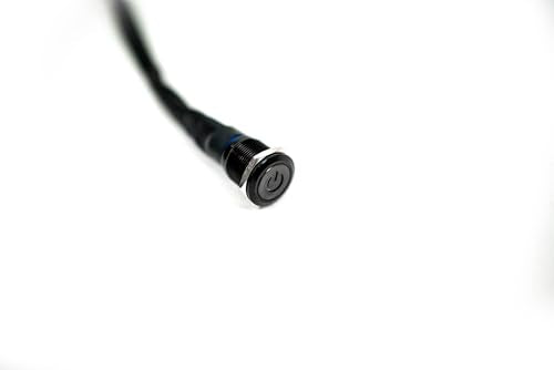 DV8 Offroad 60 AMP Wire Harness w/Switch & DTP Connector | 15ft 12 AWG Wire | 9ft Plug | 60 AMP Relay | Compatible w/ DV8's 20" Elite Dual Row Light Bar | 3/4" Round LED Plug w/Red Indicator Light