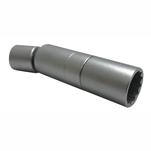 CTA Tools 4329 Spark Plug Socket - 16mm x 12 Pt.with Swivel, 1 Pack - size: 16mm Short