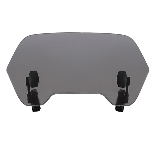 GP Kompozit Motorcycle Windshield Extension Adjustable Clips Windscreen Wind Air Spoiler Deflector Smoked - color: Smoked