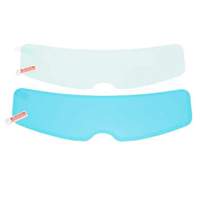 2 Set Motorcycle Rainproof Film, 9.6in Universal Rainproof Helmet Film Transparent Clear Motorcycle Helmet Anti Fog Film Interior Exterior Patch