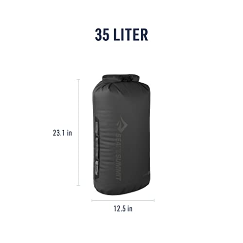 Sea to Summit Big River Dry Bag, Heavy-Duty Dry Storage, 35 Liter, Jet Black - color: Jet Black, style: 35 Liter