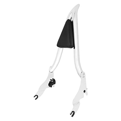 09-25 Sissy Bar Backrest, Detachable Passenger Backetst Sissy Bar Fit for Harley Touring Street Glide Road Glide Road King Electra Glide 2009-2025 Chrome - color: Chrome, size: 22"- Detachable Split