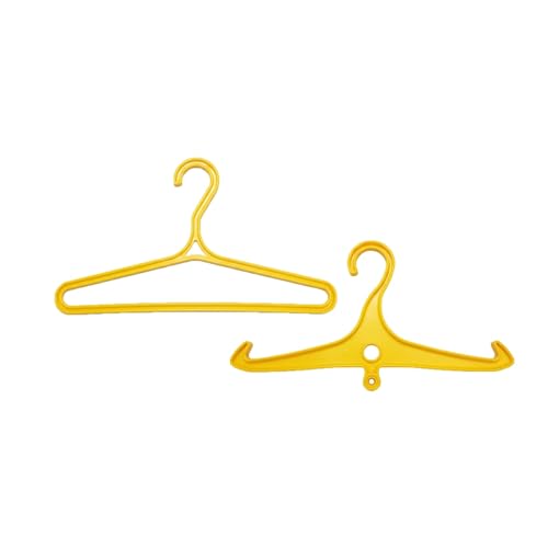 Scuba Choice Wetsuit & Drysuit Hanger – Heavy-Duty Hanger for BCD, Wetsuits & Scuba Gear Storage, Drying & Organization - color: Yellow (Wide-shoulder+anti-slip)