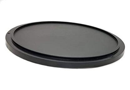 Motorcycle Kickstand Pad. Universal Fit. (Large) (Black) - color: Black