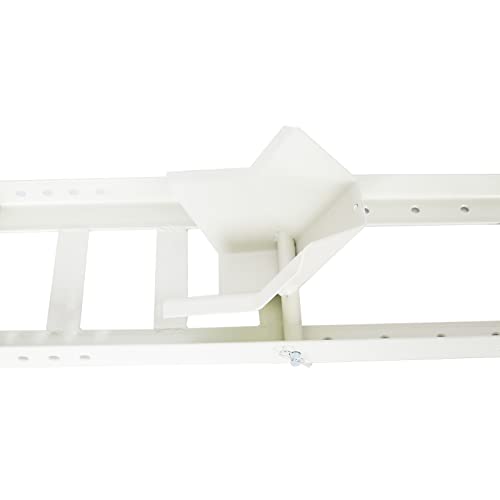 Adjustable Motorcycle Wheel Chock with Ratchet Tie Down Straps, Heavy Duty Motorcycle Stand 1800 Lbs Weight Capacity (White) - color: White