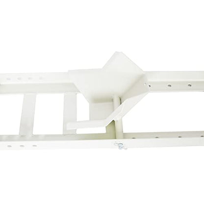 Adjustable Motorcycle Wheel Chock with Ratchet Tie Down Straps, Heavy Duty Motorcycle Stand 1800 Lbs Weight Capacity (White) - color: White