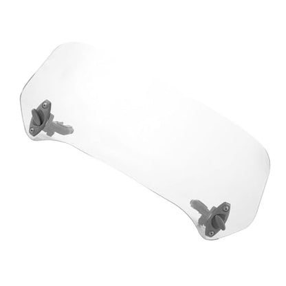 Motorcycle Windshield Extension Adjustable Clip On Motorbike Wind Deflector, Motorcycle Wind Deflector Clear Lens for Motorcycle Racing Bike Nearly Any Bike(Transparent Small)