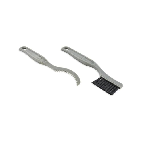 Detail Factory Motorcycle Sprocket Cleaning Set – Sprocket Scraper & Precision Brush for Motorcycles, ATVs & Bicycles – Heavy-Duty Debris Removal & Deep Cleaning Tool Kit – Grey - color: Grey