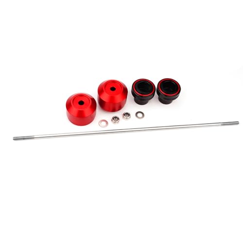 Compatible with MT07 MT 07 MT-07 FZ07 2014-2024 2025 2026 Motorcycle Rear Wheel Axle Crash Protector Swingarm Spools Slider Stand Screws Accessories (Red) - color: Red