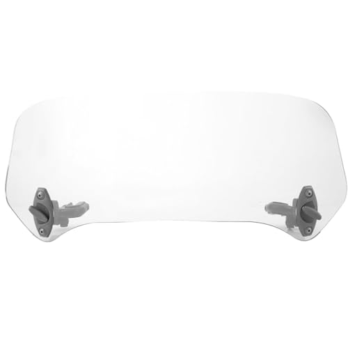 Motorcycle Windshield Extension Adjustable Clip On Motorbike Wind Deflector, Motorcycle Wind Deflector Clear Lens for Motorcycle Racing Bike Nearly Any Bike(Transparent Small)