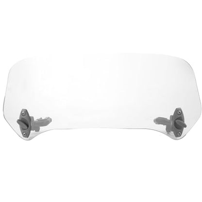 Motorcycle Windshield Extension Adjustable Clip On Motorbike Wind Deflector, Motorcycle Wind Deflector Clear Lens for Motorcycle Racing Bike Nearly Any Bike(Transparent Small)