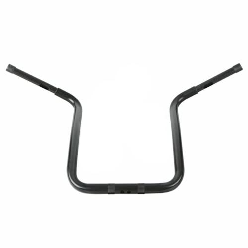 Green-L 1 1/4" Ape Hanger 18" Rise Handlebars Fit for Harley Sportster XL883 XL1200 Softail FLST FXST Custom Motorcycle 1.25" Handle Bar - size: 18" Rise, style: Style C Black
