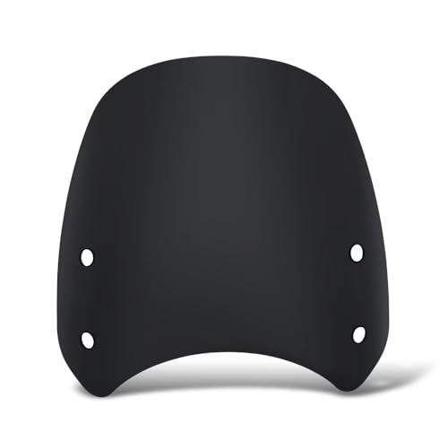 for Speed 400 Scrambler400X 2024 2025 Motorcycle Front Windshield Retro Windshield Spoiler with Bracket Speed400 Scrambler 400X (Transparent) (Black) - color: Black