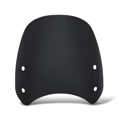 for Speed 400 Scrambler400X 2024 2025 Motorcycle Front Windshield Retro Windshield Spoiler with Bracket Speed400 Scrambler 400X (Transparent) (Black) - color: Black