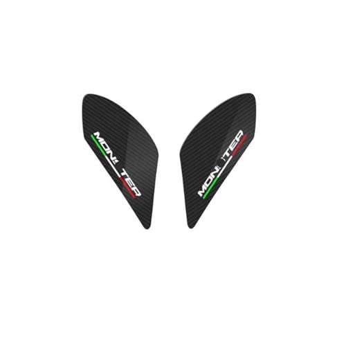 Motorcycle Tank Sticker 3D Motorcycle Carbon Fiber Fuel Tank Pad Sticker Decals Pad Side Gas Knee Grip Protector For Du&cati MONSTER 821 1200 797 - color: Color-b