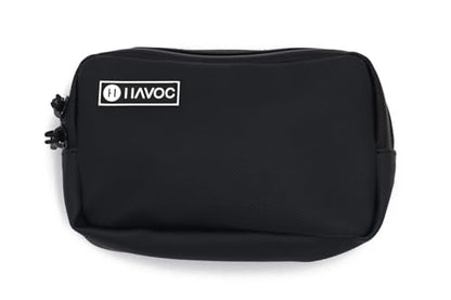 Havoc Racing Bar Bag - Universal Handlebar Bag for Motorcycles, Dirt Bikes, ATVs, UTVs - Fits Goggles, Phone, Tools -8"x5"x2" - color: Black