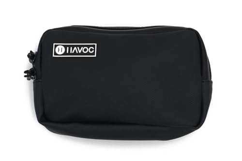 Havoc Racing Bar Bag - Universal Handlebar Bag for Motorcycles, Dirt Bikes, ATVs, UTVs - Fits Goggles, Phone, Tools -8"x5"x2" - color: Black