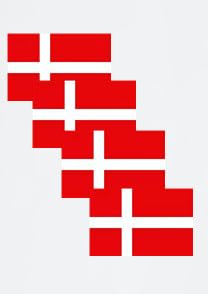 4 PCS Flag Stickers - Denmark Flag Stickers Decals for Cup Computer Laptop Car Bumper Window Helmet Musical Instrument with Smooth Surface - size: Denmark