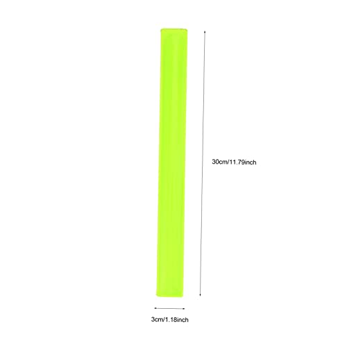 6pcs High Vis Reflective Armband Snap Band Wrist Straps for Biking Sports Riding Safety Band for Ages Random Color