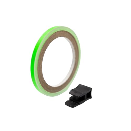 Keiti Reflective Wheel Stripes with Applicator Tool 7mm x 6M (Fluorescent Green) - color: Fluorescent Green