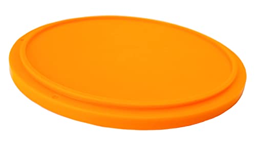 Motorcycle Kickstand Pad. Universal Fit. (Large) (Orange) - color: Orange