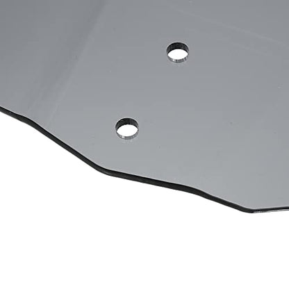 Motoforti 28cm Motorcycle Windshield Motorcycle Wind Deflector Gray Lens Adjustable Clip Windshield Extension Universal Fit for Most Motorcycle Scooter