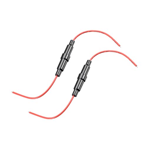 uxcell Inline Screw Type Fuse Holder 22 Gauge AWG 2Pcs for 6mm x 30mm Tube Fuse - size: 6x30mm, style: 20 AWG