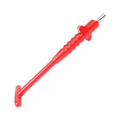 Car Tire Valve Stem Puller, No Scratch Auto Valve Stem Remover & Installer Core Tool, Vehicle Tyre Valve Repair Tool Accessories, Universal for SUV Motorcycle Truck (Red) - color: Red