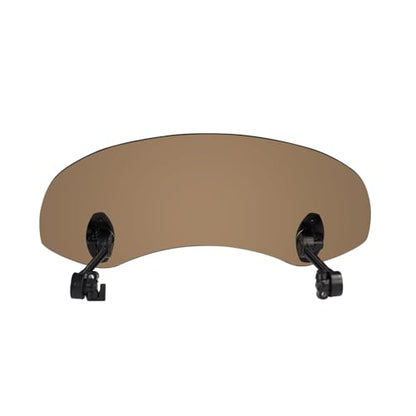 36cm Motorcycle Wind Deflector Clear Lens Adjustable Clip Windshield Extension Universal Fit for Most Motorcycle Scooter,Smoke - size: Large-smoke