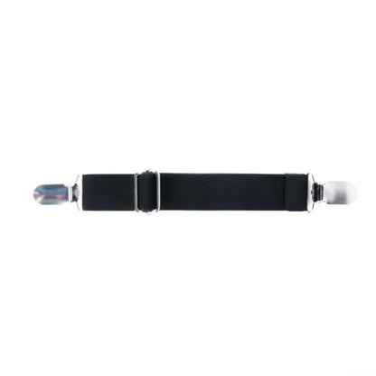 Bike Pant Leg Clamps, Adjustable Cycling Trouser Straps, Stainless Steel Clips with Elastic Band for Riding Hiking Motorcycle, Keep Pants Tucked in