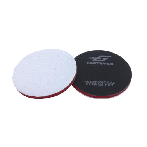6 Inch Microfiber Cutting Pads – 2 Pack Heavy Cutting Buffing Pads for Large Surface Paint Correction – High-Cut Pads for DA & Rotary Polishers – Swirl & Scratch Remover - size: 6 Inch