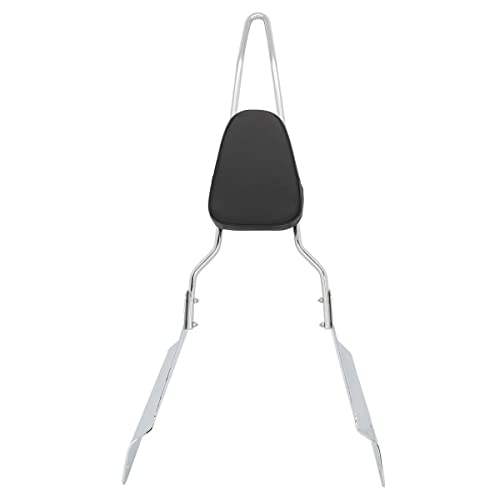 Passenger Backrest Pad Tall Sissy Bar for Honda VTX 1300 1800 VTX1300 VTX1800 N R S T 2002-2009, Chrome