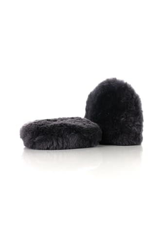 The Rag Company - Ultra Wool Wheel Mitt - Wash and Scrub Wheel Faces and Details Without Scratching or Marring Car - Marino Wool - Fits Over Fingers for Easy and Comfortable Detailing (2 Pack)