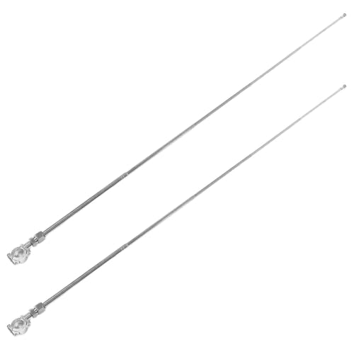FRCOLOR 2pcs Retractable Aluminum Flagpole Kit for Motorcycle and Bicycle Handlebar, 1m and 1.6m Telescopic Safety Flag Mounts for Cycling and Off-road Riding