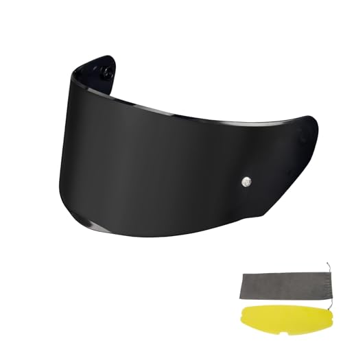 Assault Helmet Visor Rapid Visor Motorcycle Face Shield for Assault Rapid FF320 FF353 FF328 FF800, Deep Black Visor - color: Deep Black Film