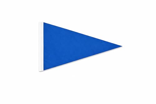 AGAS 12x18 Inch Bike Safety Flag – Royal Blue (287C) Bicycle Flag with Sleeve – 5mil Plastic Pennant – Fits 6ft Fiberglass Whip Rod (0.25”) – Bike & Trailer Safety Flag – Flag Only - color: ROYAL BLUE (287C)
