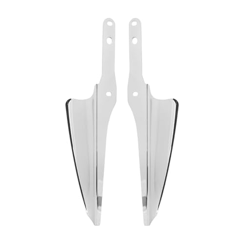Front Fork Mount Wind Deflectors Compatible with 1995-2023 Harley Electra Glide Road King Street Glide 1 Pair - color: Chrome