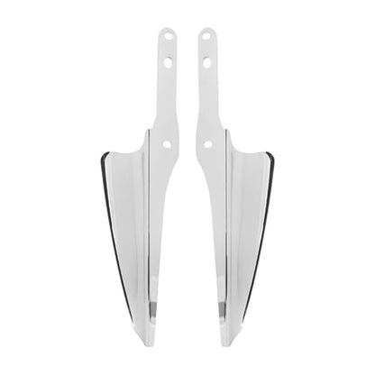 Front Fork Mount Wind Deflectors Compatible with 1995-2023 Harley Electra Glide Road King Street Glide 1 Pair - color: Chrome