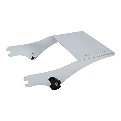 TCMT Chopped Motorcycle Trunk Box Backrest Mounting Luggage Rack Fit For Harley Touring 1997-2008 Road King Road Street Electra Glide Pack - color: Set B2 Chrome Latches#Chrome Rack