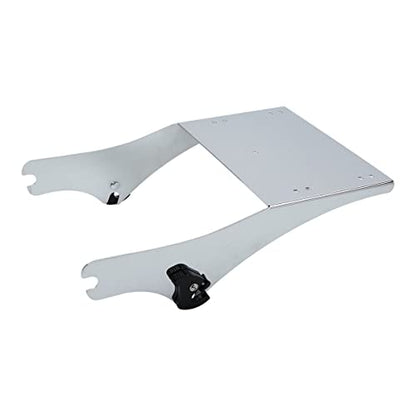 TCMT Chopped Motorcycle Trunk Box Backrest Mounting Luggage Rack Fit For Harley Touring 1997-2008 Road King Road Street Electra Glide Pack - color: Set B2 Chrome Latches#Chrome Rack
